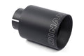 Dinan Double-Walled 4in Clamp-On Exhaust Tip - Black - 4in Outlet / 2.75in Inlet