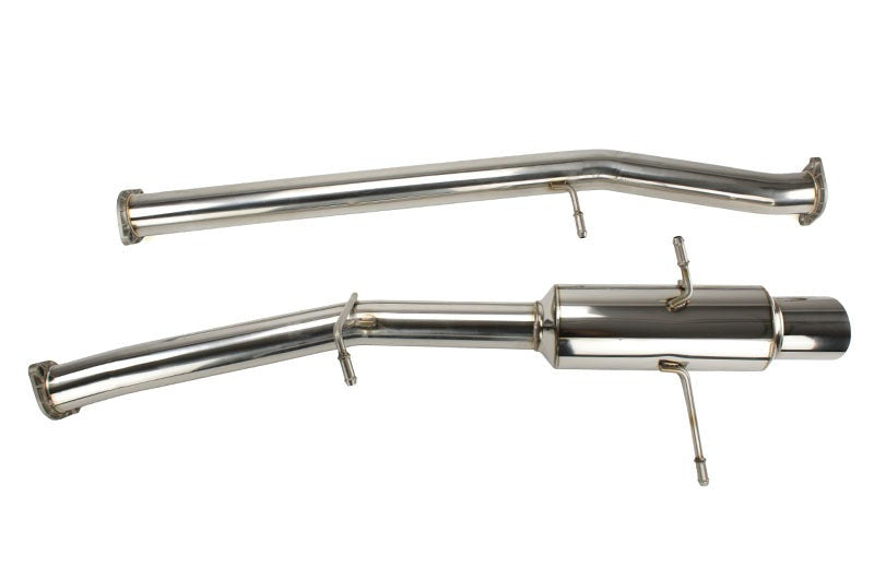 Invidia Racing Series Single Exit Cat Back Exhaust - Stainless Steel Tip - 2002-2007 Subaru WRX / STI