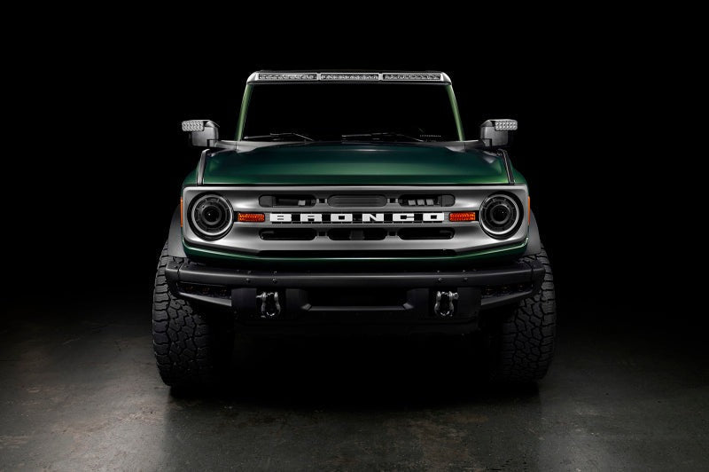 Oracle 2021+ Ford Bronco Oculus Bi-LED Projector Headlights - Amber/White Switchback