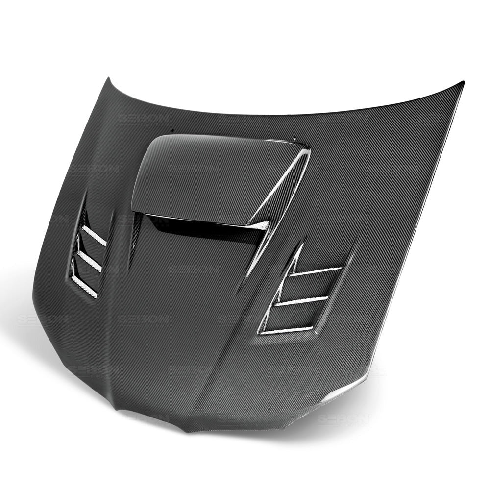 Seibon Carbon Fiber CWII Style Hood - 2006-2007 Subaru WRX / STI