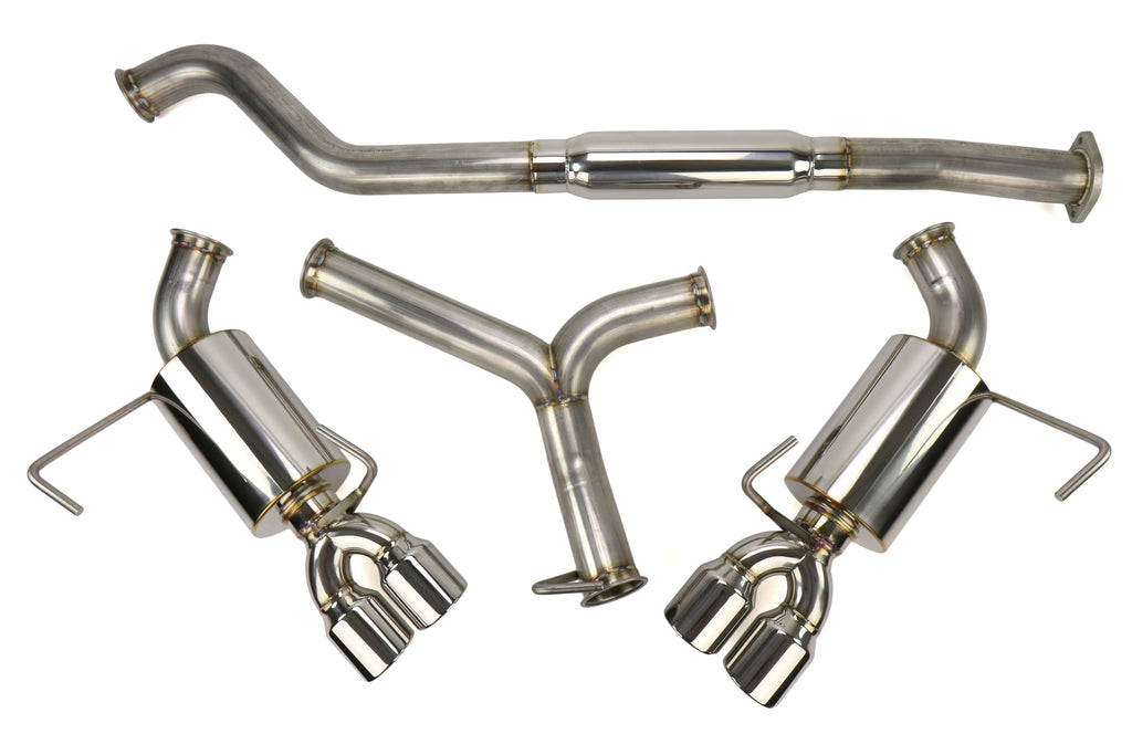 ETS Cat-Back Exhaust System w/ Resonator Polished Tips - 2015-2021 Subaru WRX / STI