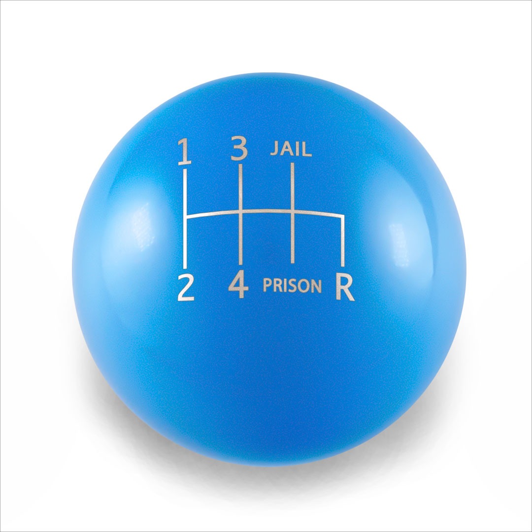 Billetworkz Weighted Shift Knob - 6 Speed Jail-Prison Engraving - Subaru WRX 2015-2025
