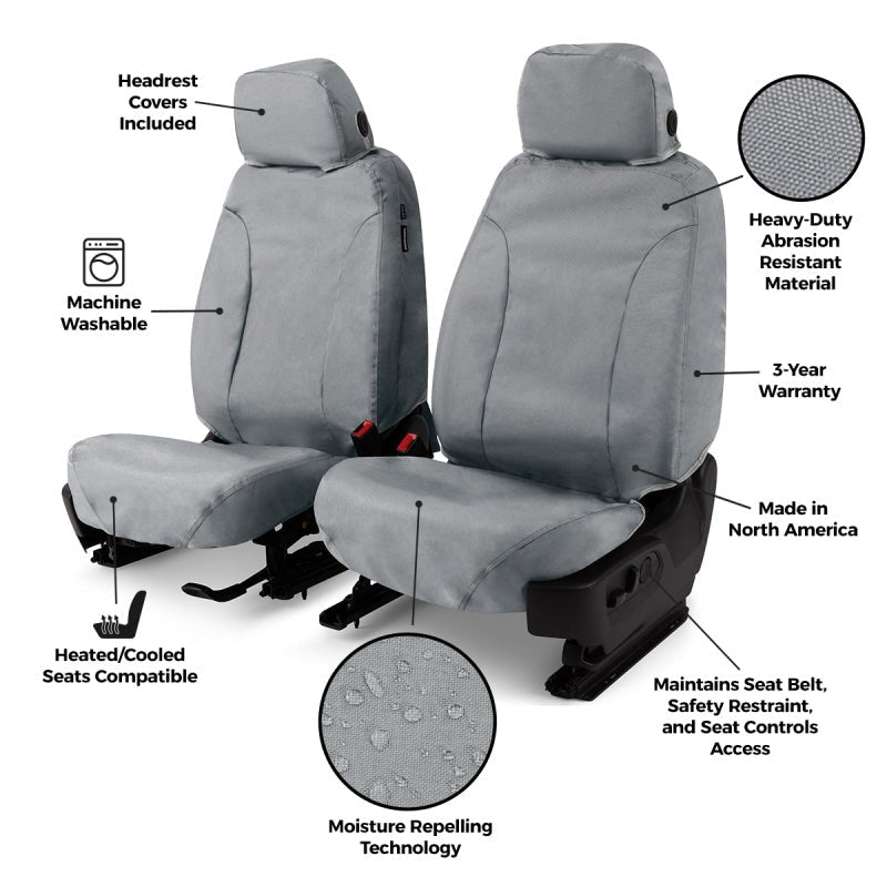 Covercraft 14-22 Dodge Ram ProMaster Endura Waterproof SeatSaver Custom Front Row Seat Covers-Taupe