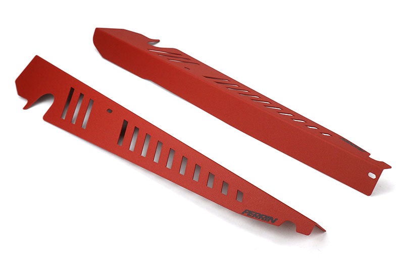 PERRIN Performance Fender Shrouds Red - 2015-2021 Subaru WRX / STI