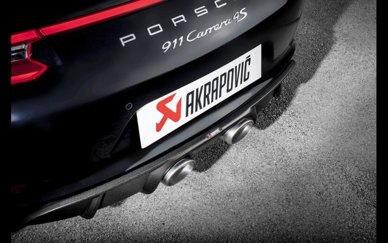 Akrapovic Rear Carbon Fiber Diffuser Matte for 2016-2017 Porsche 911 Carrera S/4/4S/GTS (991.2) - DI-PO/CA/3