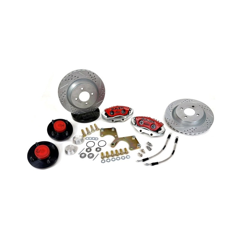 Baer Brakes 79-93 Ford Mustang w/ OE V8 Spindle Only 13in Classic Series Front Brake Kit - Red