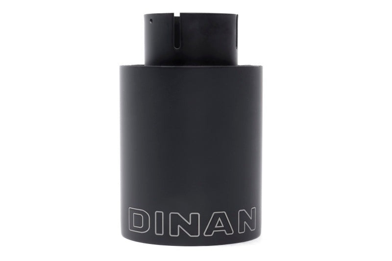 Dinan Double-Walled 4in Clamp-On Exhaust Tip - Black - 4in Outlet / 2.75in Inlet