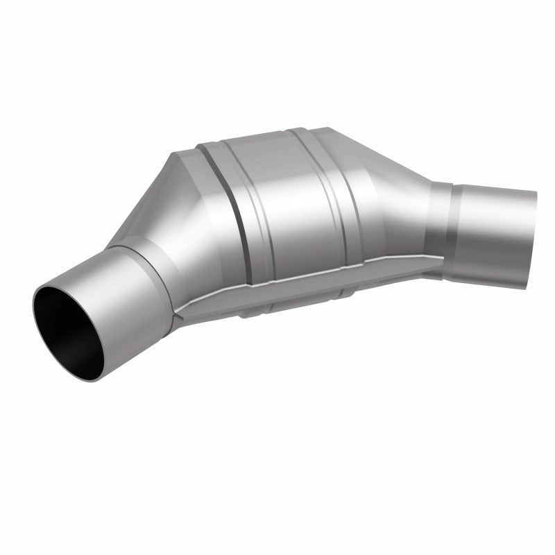 MagnaFlow Universal Catalytic Converter - 2.00in Angled In/Out Front - CARB Compliant
