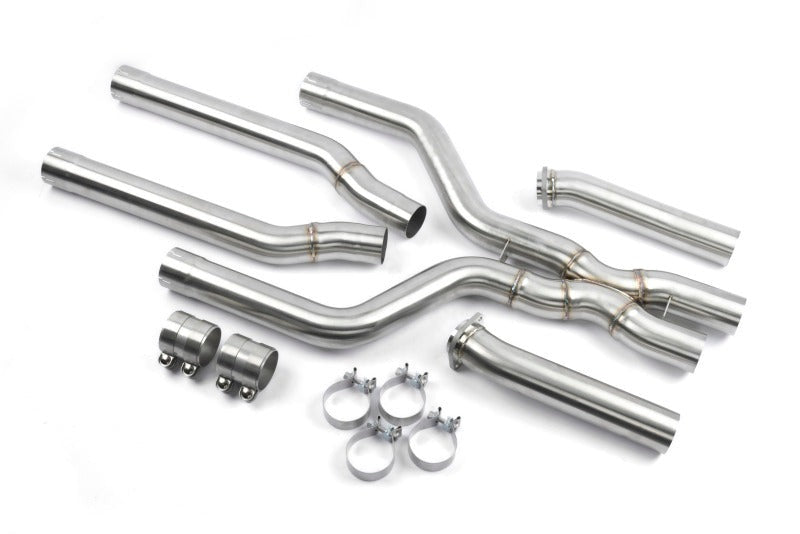 Dinan 24-26 BMW X5 M LCI/X6 M LCI (F95/F96) High Flow X-Pipe Exhaust - 3.25in - Stainless Steel