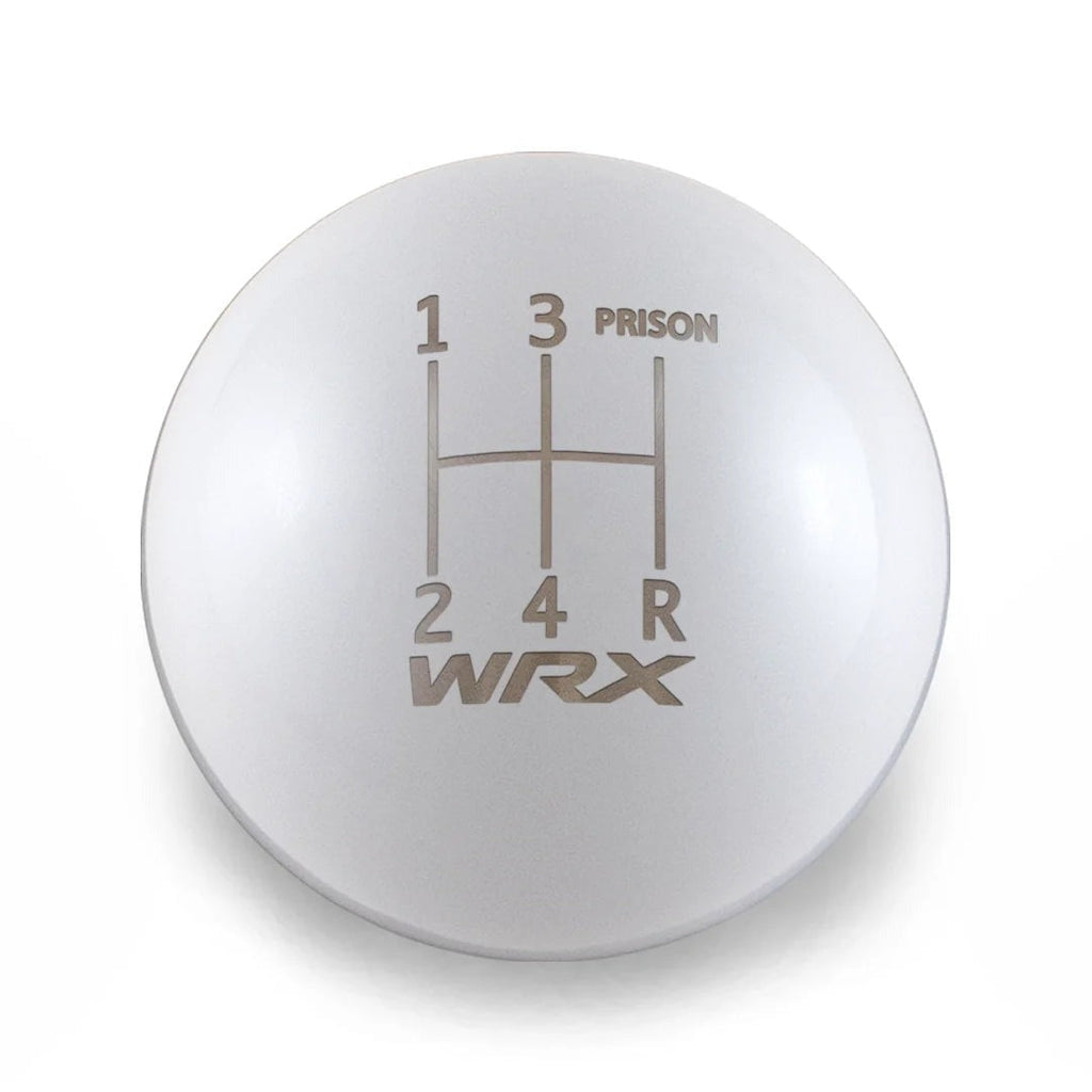 Billetworkz Weighted Shift Knob - 5 Speed WRX Jail-Prison Engraving - Subaru WRX