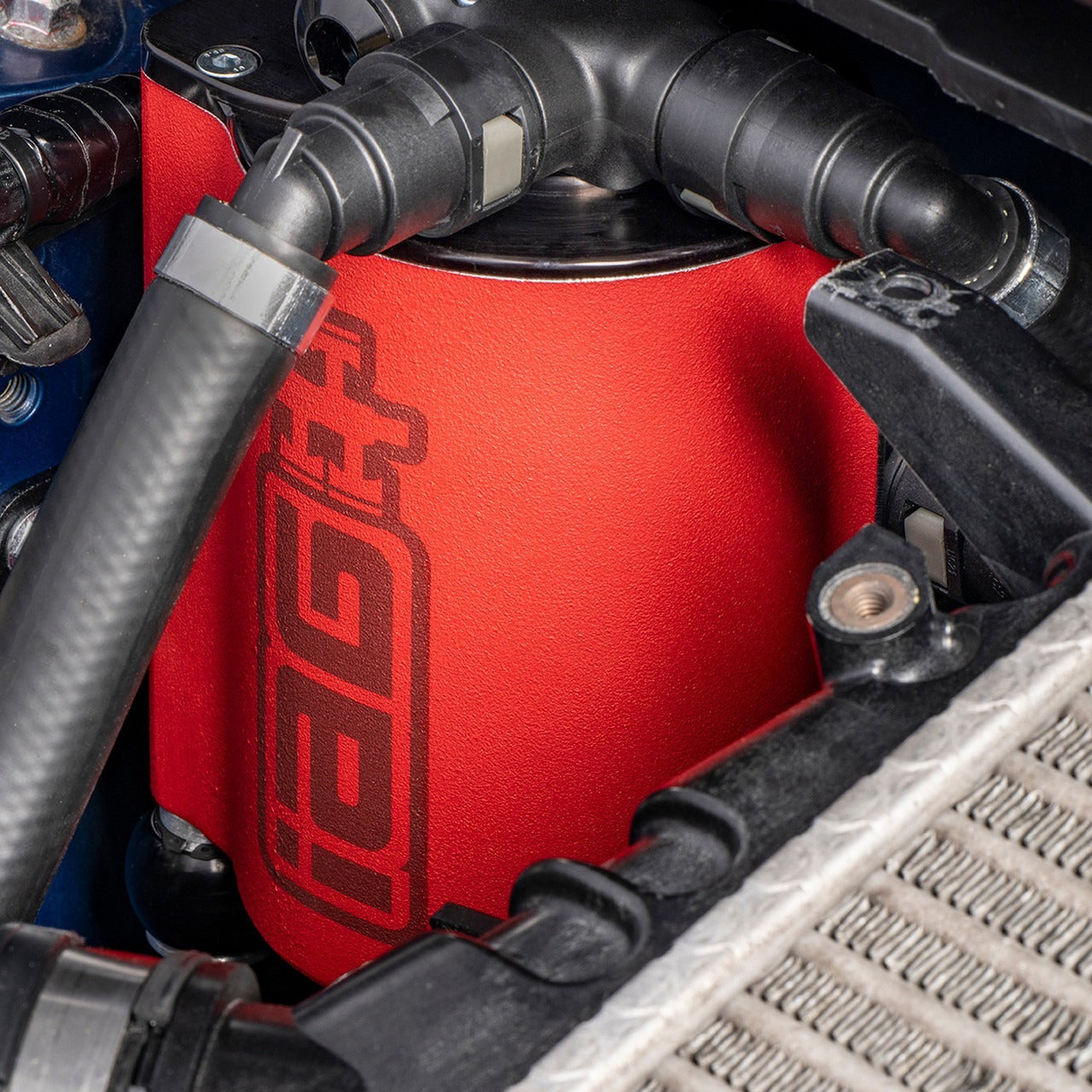 IAG Performance Air Oil Separator AOS - Red - 2015-2021 Subaru WRX / 2014-2018 Forester XT