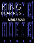 King Engine Bearings SI-Series Main Bearing Set of 5 - Size STD - Subaru EJ20/EJ22/EJ25 (Incl. Turbo)