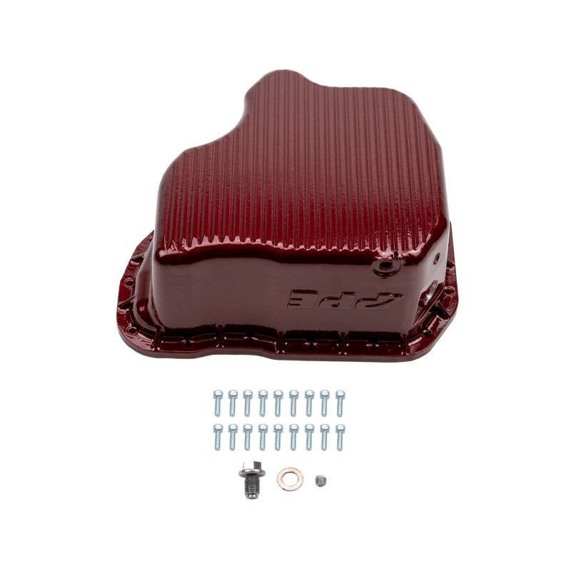 Wehrli 01-10 GM Duramax WCFab X PPE High Capacity Aluminum Oil Pan - WCFab Red