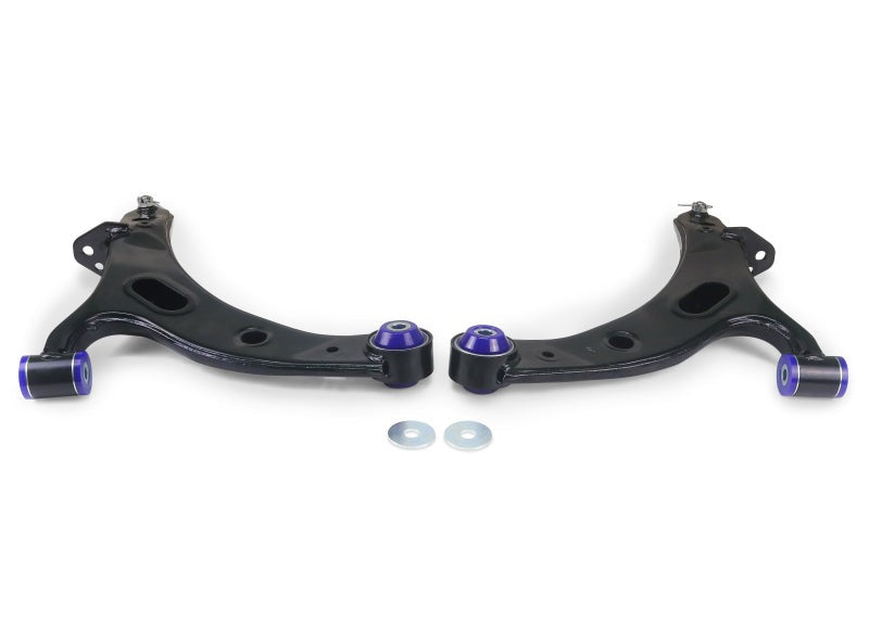 SuperPro Front Lower Control Arm Set w/Bushings - 2010-2014 Subaru Legacy
