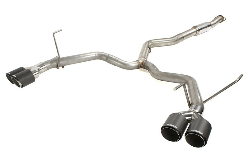 MBRP Race 3in Quad Carbon Fiber Tip Cat Back Exhaust - 2015-2021 Subaru WRX / STI