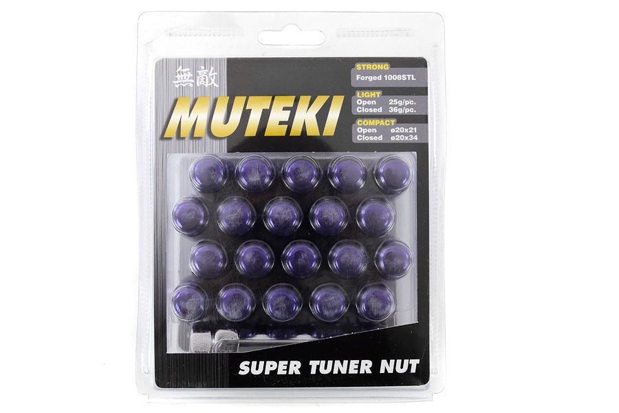 Wheel Mate Muteki Closed End Lug Nuts - Purple 12x1.50
