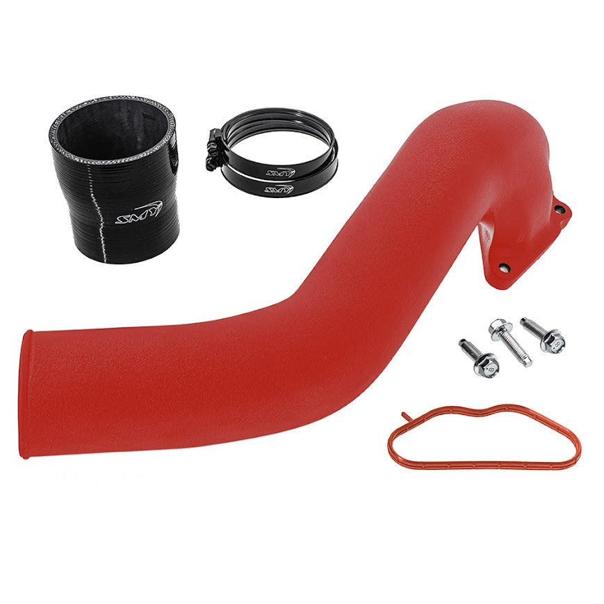 SMY GODZILLA Cast Aluminum Top Mount Intercooler Pipe - Red - 2022-2026 Subaru WRX