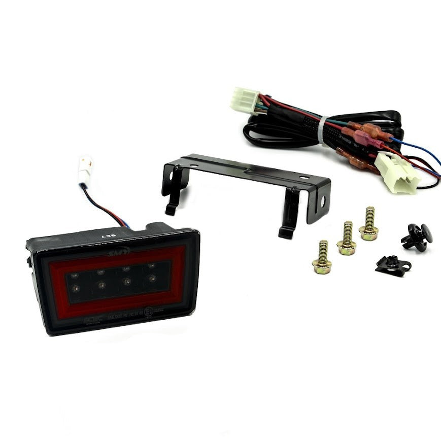 SMY F1 V3 Hyperflash (RBL) Smoked w/ DRL Red Light Bar - 2015-2021 Subaru WRX/STI