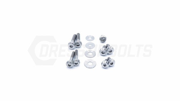 Fast Turn Fittings Titanium Hardware Intercooler Kit for EJ257 Engine (Polished) - 2015-2021 Subaru STI