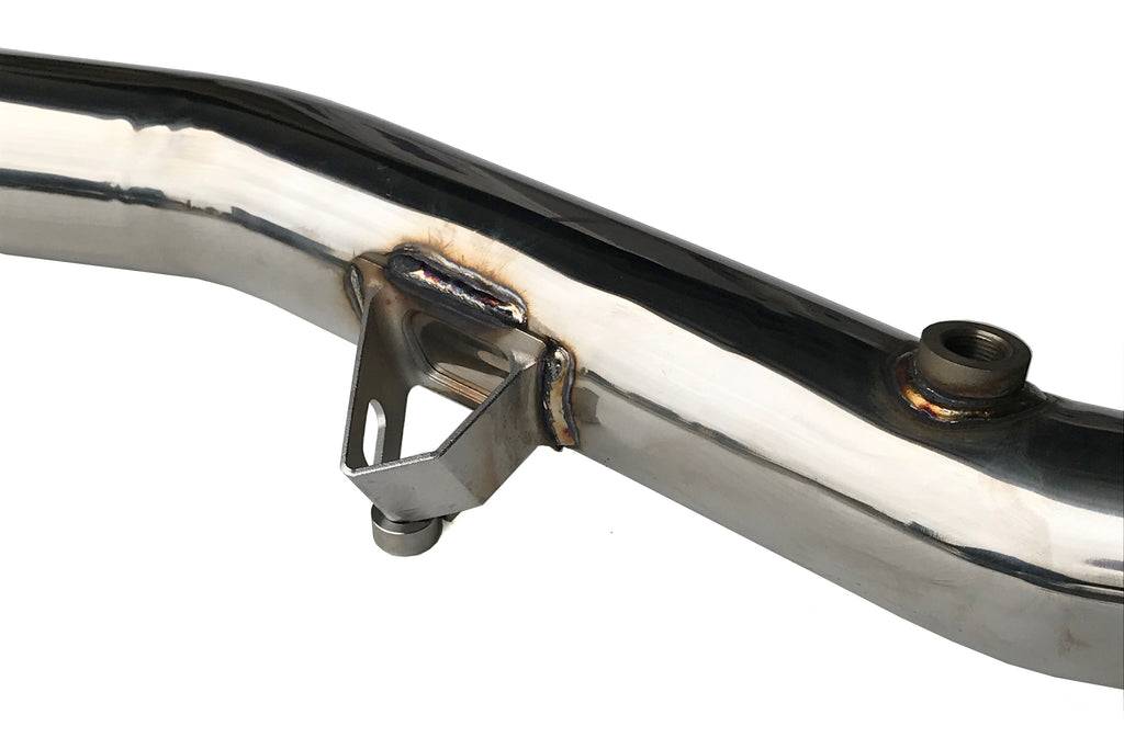 Invidia Downpipe Lower Catted Divorced Wastegate w/ 2 Bungs - Subaru Models (Inc. 2008-2014 WRX / 2008-2021 STI)