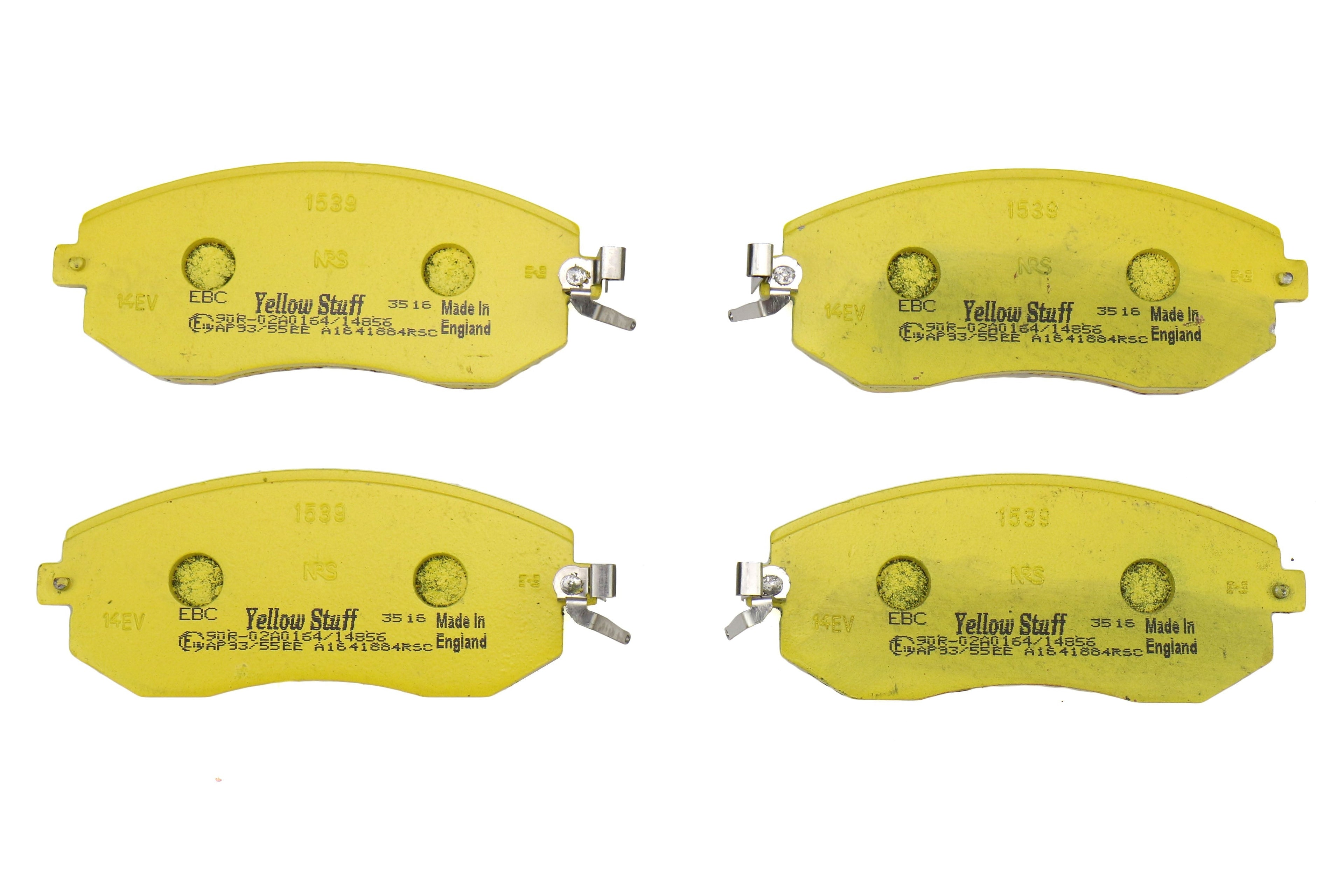 EBC Brakes Yellowstuff Street And Track Front Brake Pads - 2011-2014 Subaru WRX / 2013-2020 BRZ / FR-S / GT86