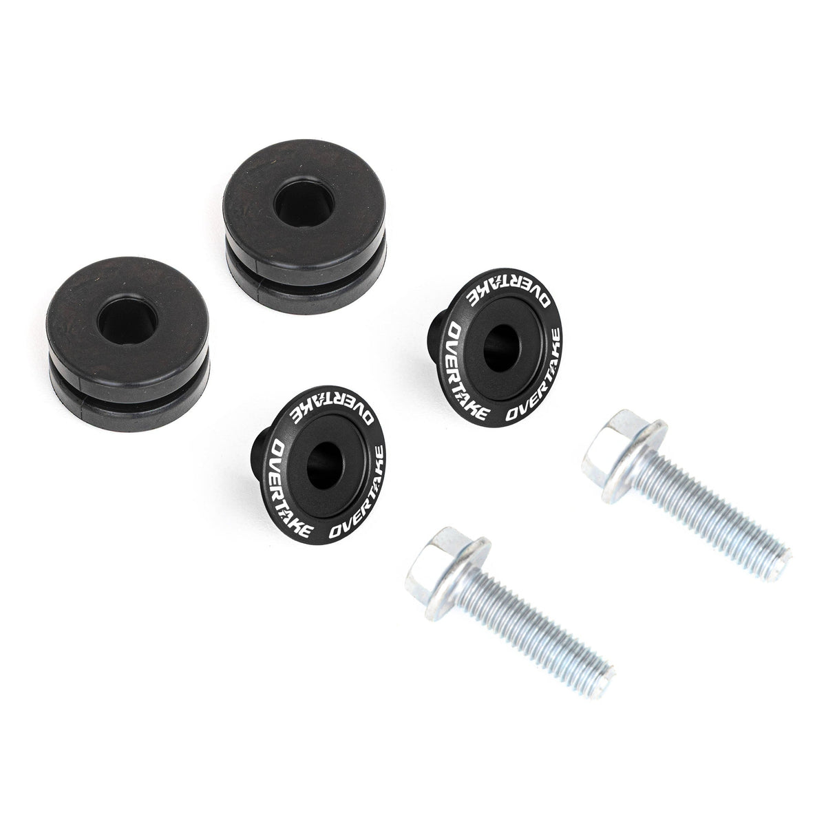 Overtake Top Mount Intercooler Isolator Bushings (Black) - Subaru Models (Inc. 2002-2025 WRX / 2004-2021 STI / 2005-2012 Legacy GT / 2004-2018 Forester XT / 2005-2009 Outback XT /2020-2024 Outback / 2019-2025 Ascent)
