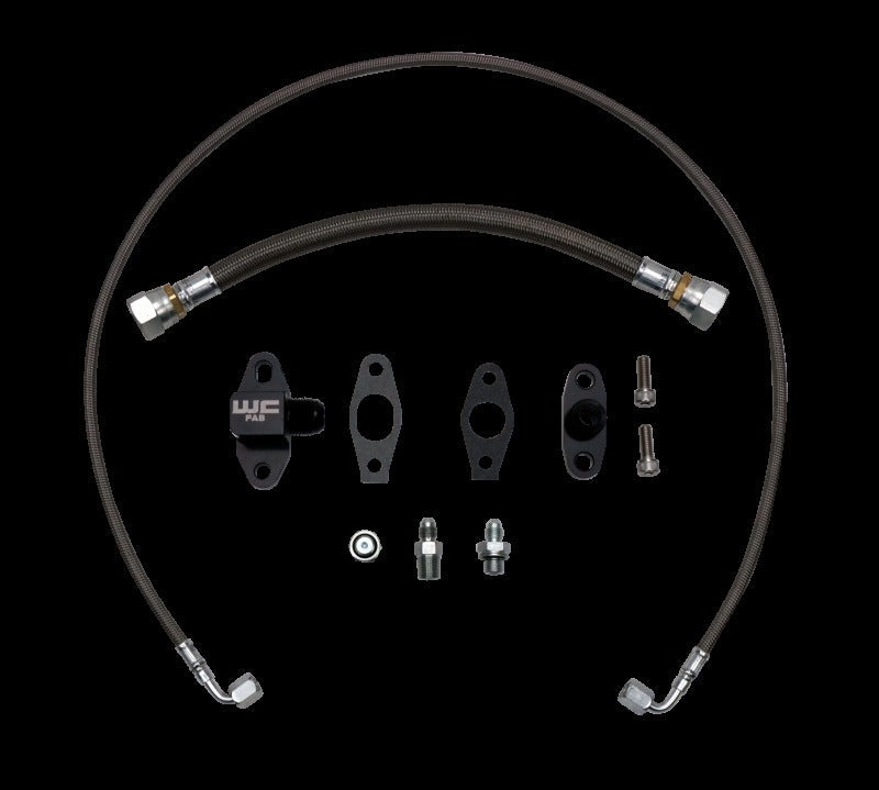 Wehrli Duramax LLY/LBZ/LMM/LML S300 Single Turbo Oil Line Kit