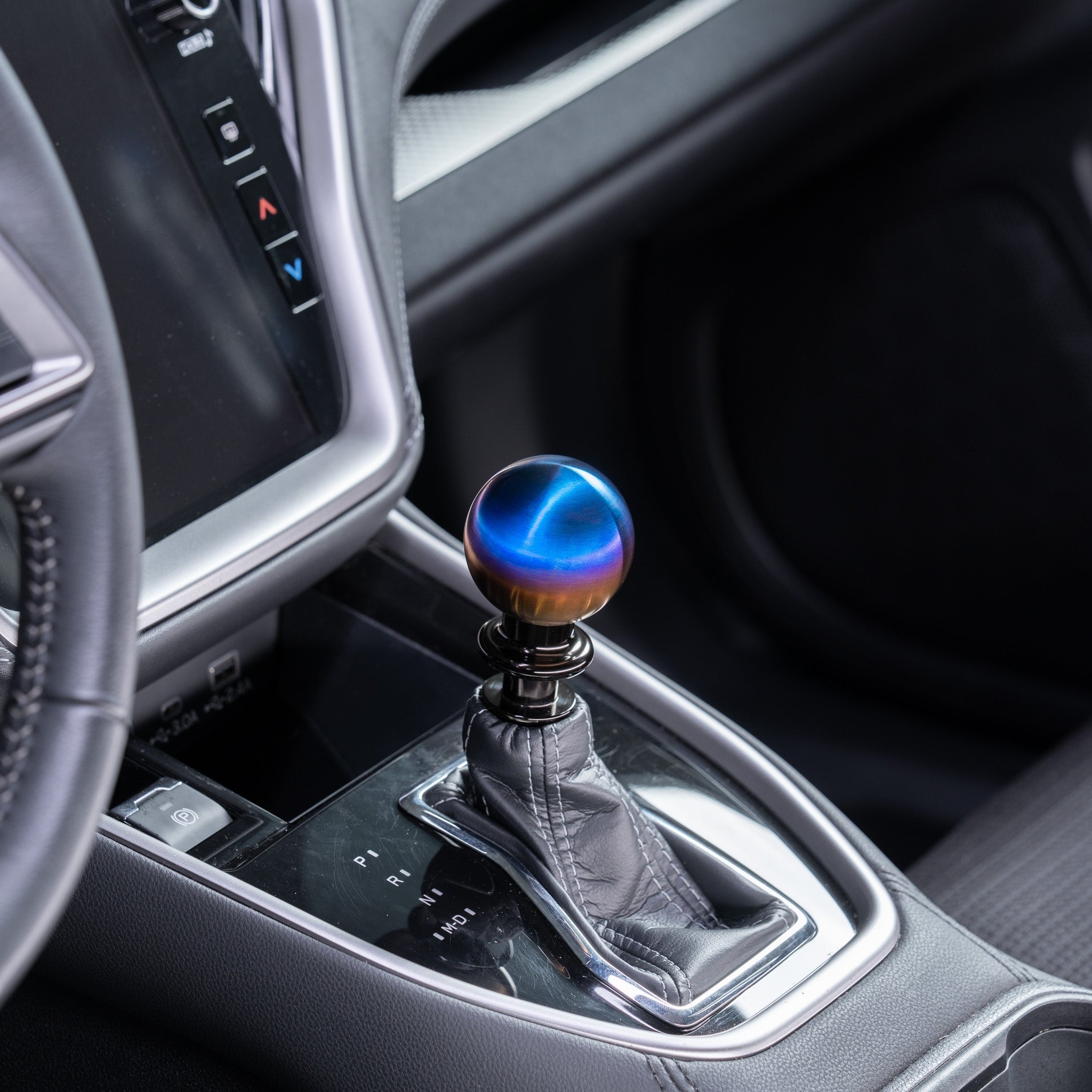 Billetworkz Titanium Torched Automatic Shifter - Fits Subaru CVT: WRX (2022+), Crosstrek (2024+), Forester (2025+), Impreza (2024+), Legacy/Outback (2015+)