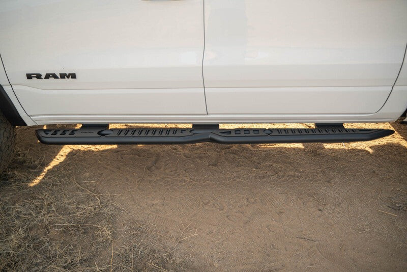 DV8 Offroad 19-25 RAM 1500 Crew Cab OE Plus Side Steps - Black Steel