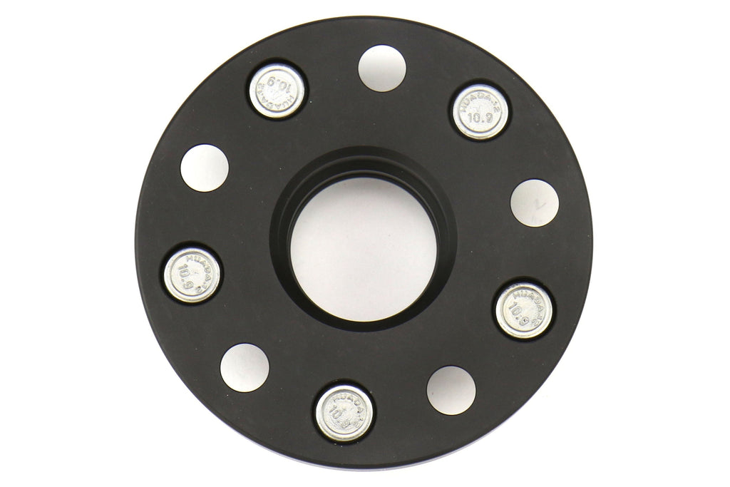 ISC Suspension Wheel Spacers 5x114.3 15mm Black Pair - Subaru STI 2005+