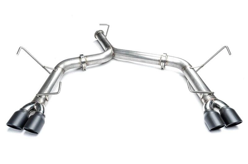 ETS Cat-Back Exhaust System No Muffler Resonated Stealth Black Tips - 2022-2024 Subaru WRX