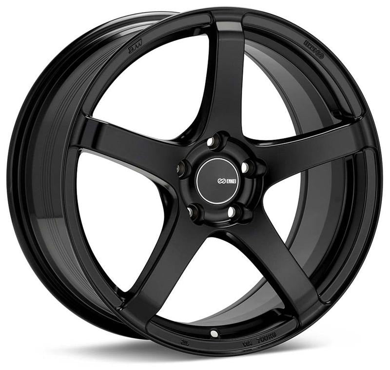 Enkei Kojin 17x9 35mm Offset 5x114.3 Bolt Pattern 72.6mm Bore Dia Matte Black Wheel - 2005-2007 Subaru STI