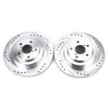 Power Stop Evolution Drilled & Slotted Rotors - Rear - 2006-2007 Subaru Impreza
