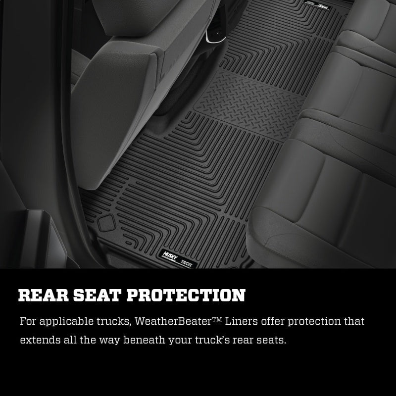 Husky Liners 10 Dodge Ram 2500/3500 Ext Cab WeatherBeater Black 2nd Seat Floor Liners
