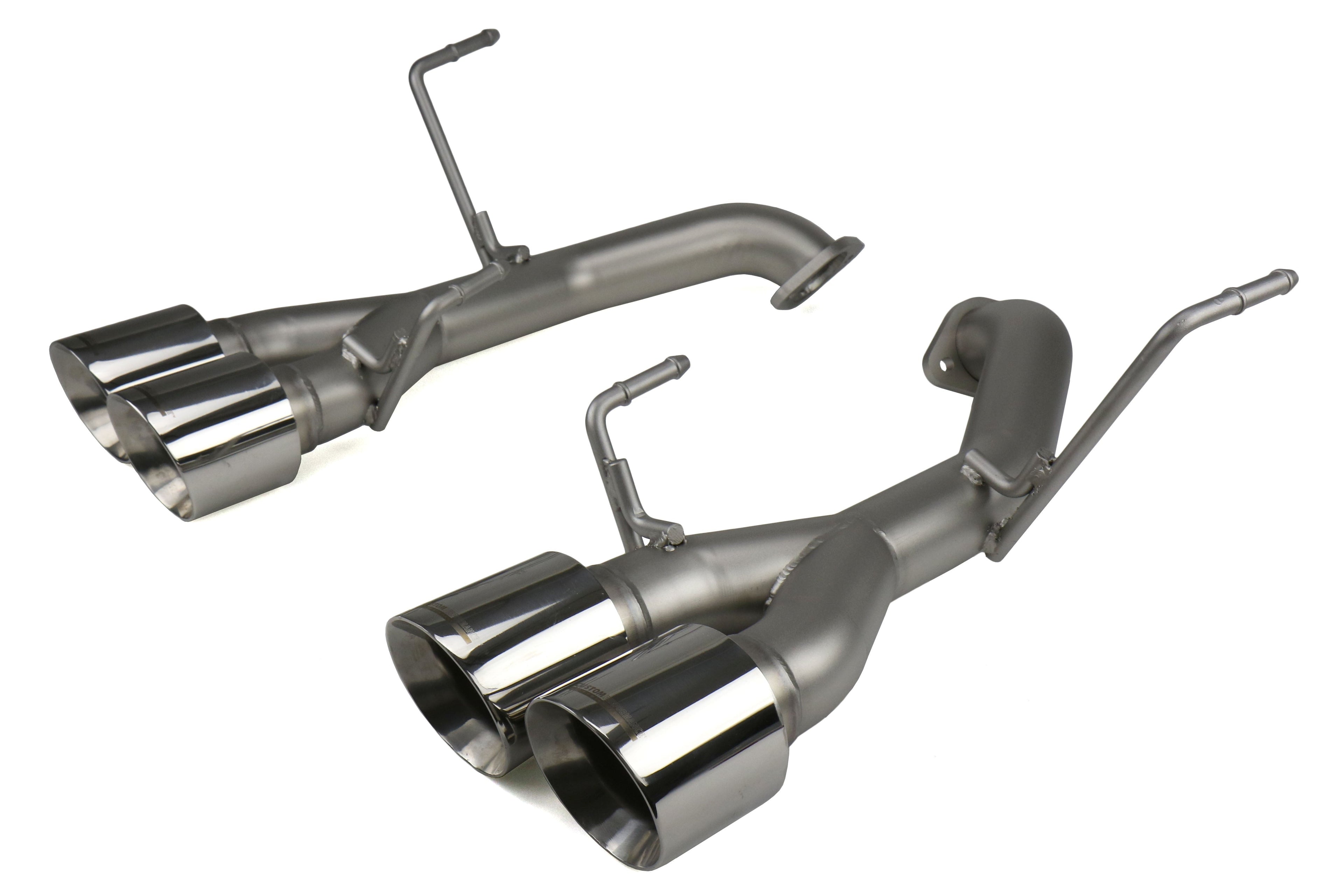 cp-e Austenite Off Road Axle Back Exhaust w/ Polished Tips - 2015-2021 Subaru WRX / STI