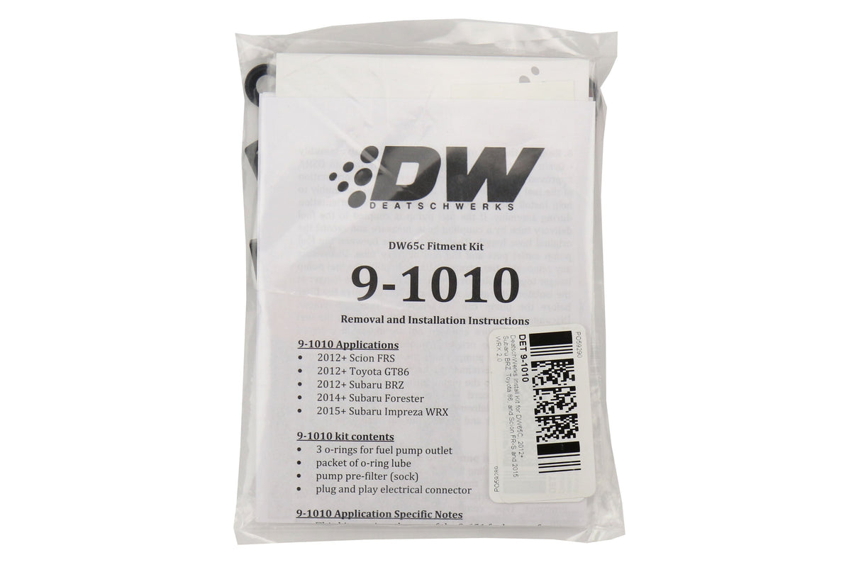 DeatschWerks DW65C Fuel Pump Install Kit - 2013-2021 Scion FR-S / Subaru BRZ / Toyota 86