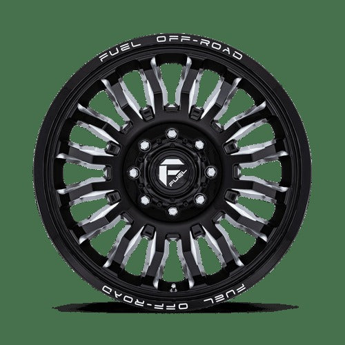 D868 22X8.25 8X6.5 G-BLK-MILL 104MM