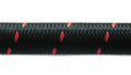 Vibrant Performance 20ft Roll of Black Red Nylon Braid Flex Hose, AN -12, Hose ID: 0.68in, Performance Hose & Fluid/Air Plumbing - Part 11982R
