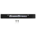 GrimmSpeed License Plate Delete Black/Silver - 2006-2014 Subaru WRX/STI