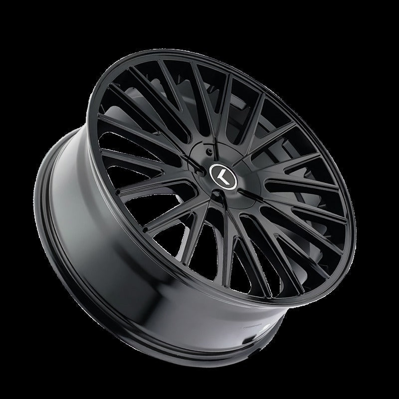 Kraze KR185 Double Down 22x8.5 5x114.3/120 +38 Offset Gloss Black Wheel