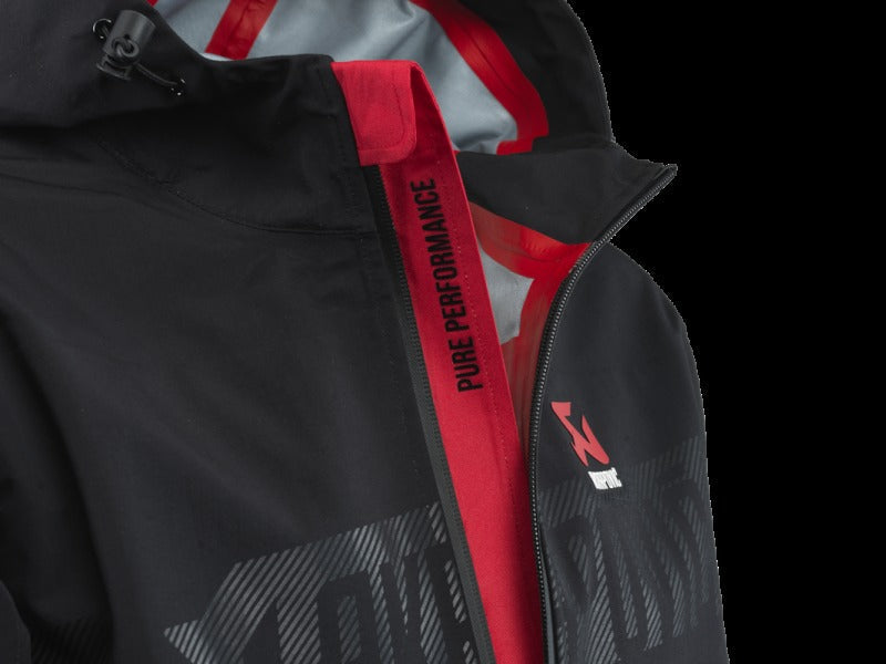 Akrapovic Womens Corpo Rain Jacket Black - 2XL - 802079