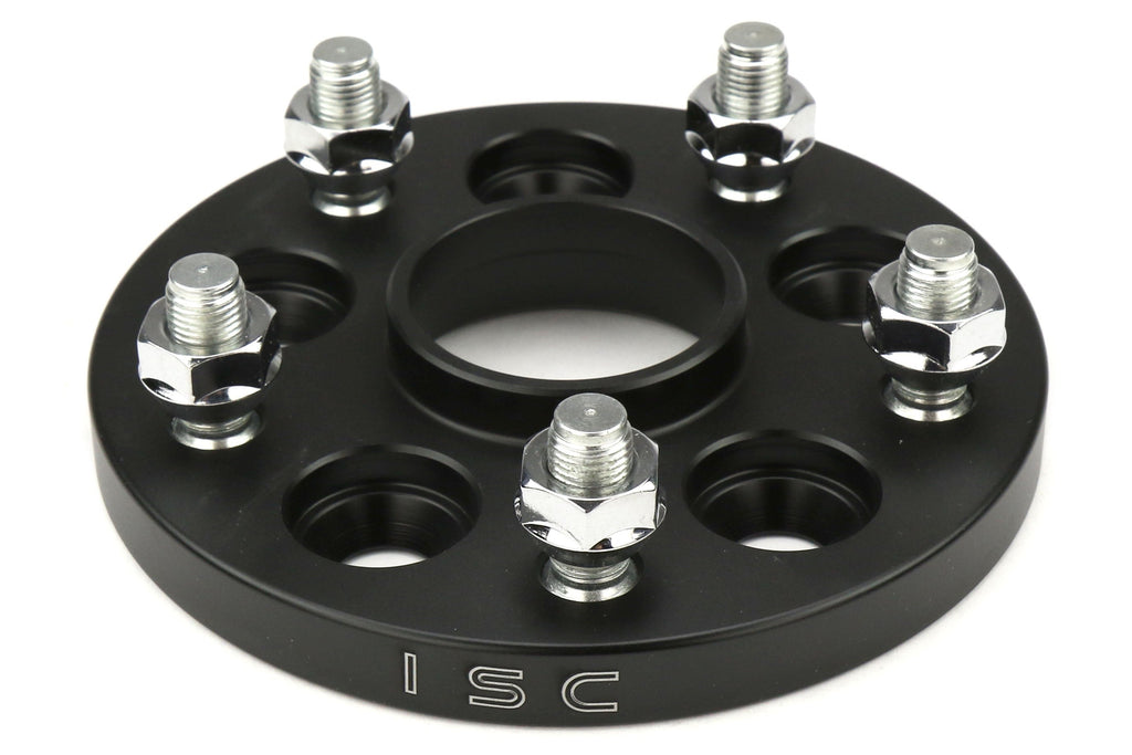 ISC Suspension 5x100 to 5x114 15mm Wheel Adapters Black - Subaru Models (inc. 2002-2014 WRX)