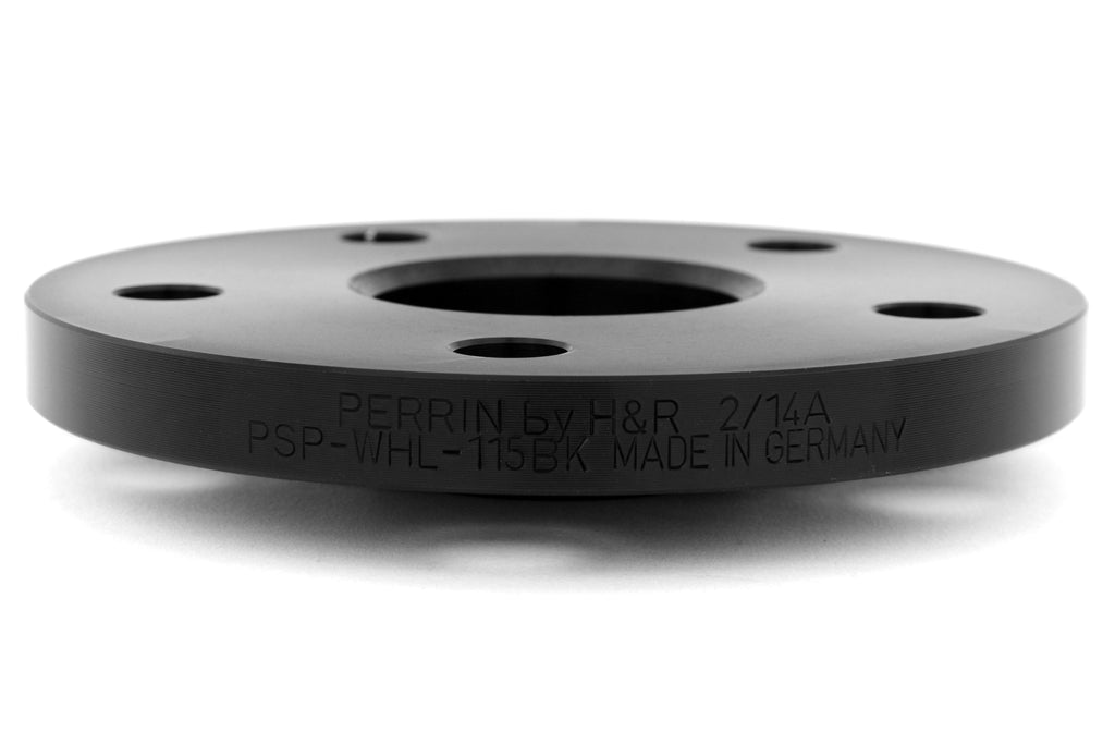 PERRIN 15mm Wheel Spacers 5x114.3 - Black Pair - 2005-2021 Subaru STI / 2015-2026 WRX