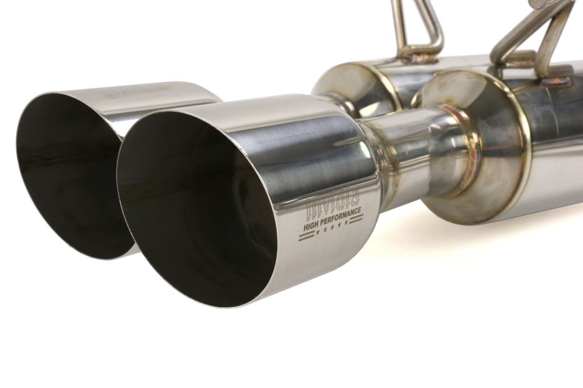 Invidia Gemini Single Layer Cat Back Exhaust w/ Stainless Steel Tips - 2015-2021 Subaru WRX / STI