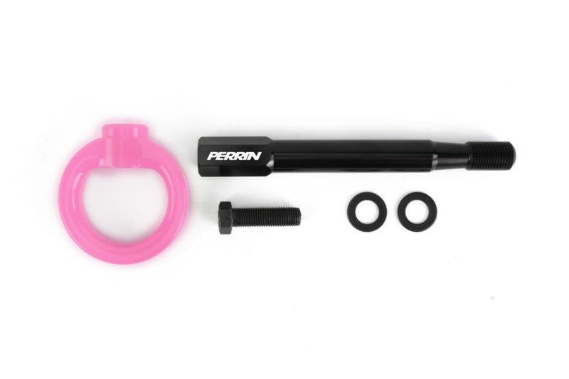 PERRIN Tow Hook Kit Front Hyper Pink - 2014-2018 Subaru Forester