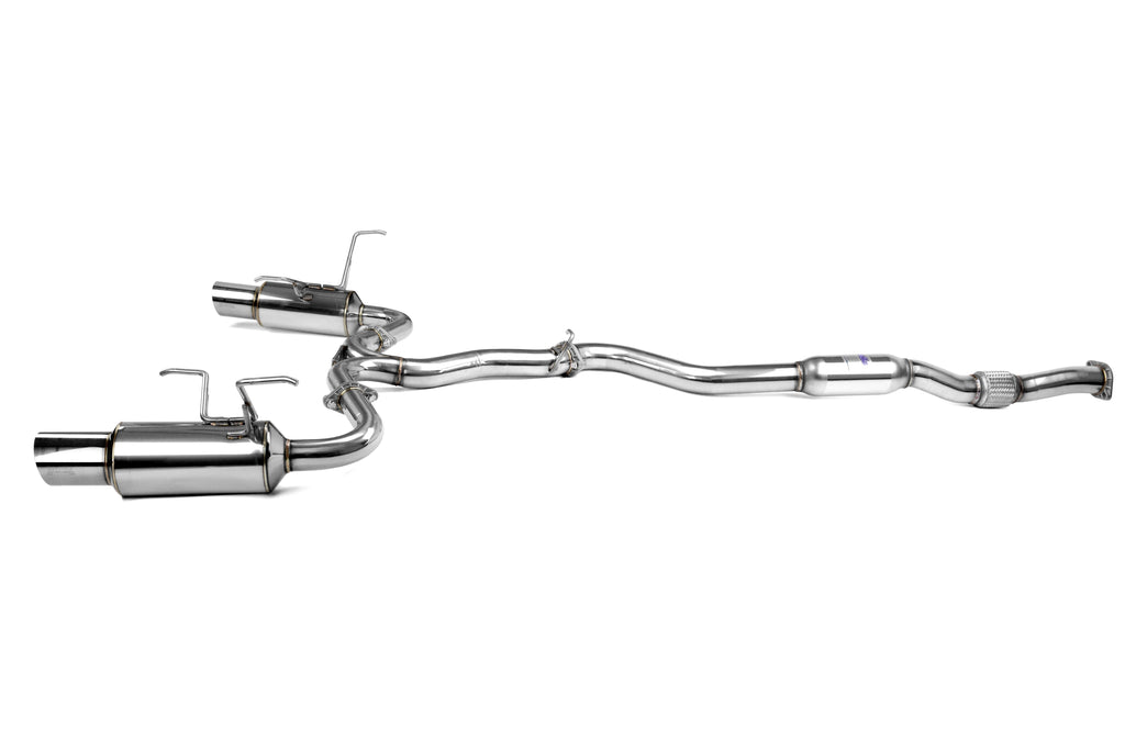 Invidia N1 Dual Exit Cat Back Exhaust - Stainless Steel Tips - 2015-2021 Subaru WRX / STI