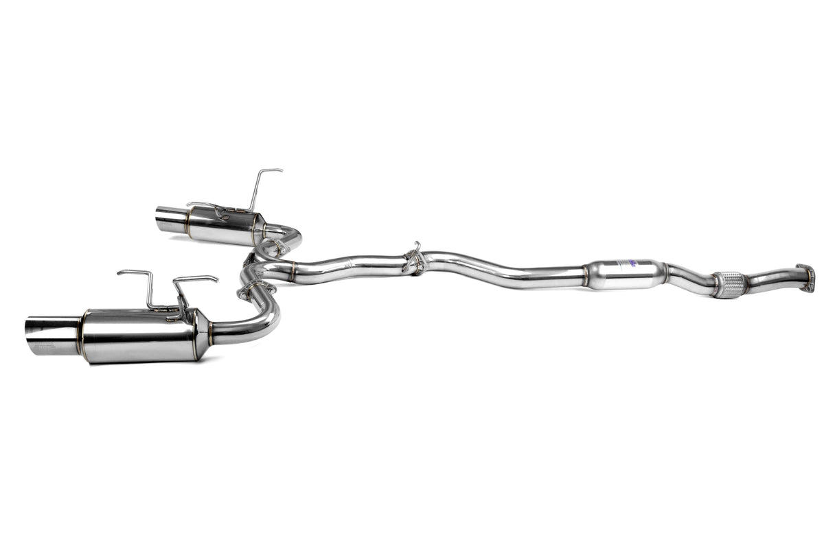 Invidia N1 Dual Exit Cat Back Exhaust - Stainless Steel Tips - 2015-2021 Subaru WRX / STI