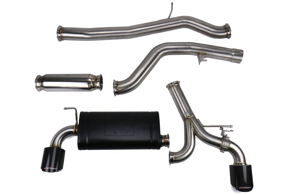 aFe Takeda Cat-Back Stainless Steel Cat-Back Exhaust System w/Carbon Tips - 2020-2024 Toyota Supra