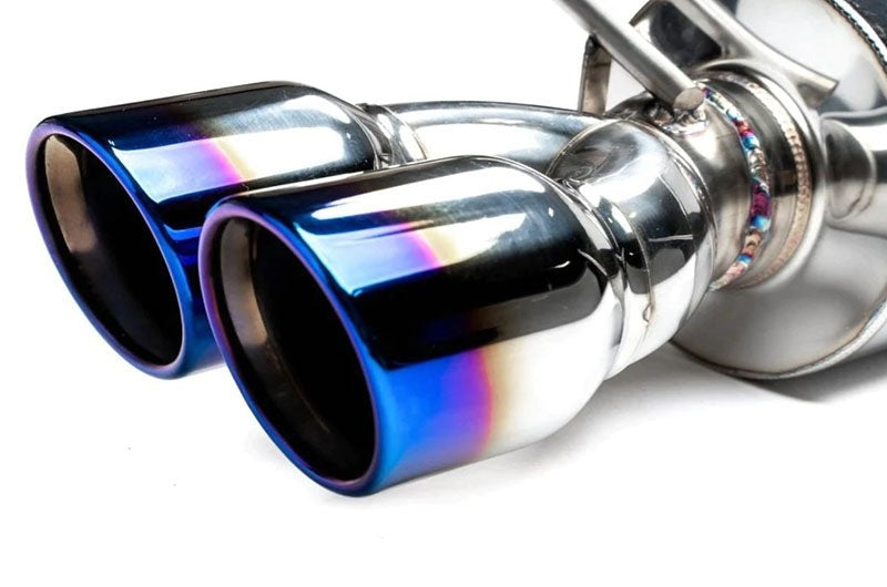 ETS Cat-Back Exhaust System w/ Muffler Resonated Blue Tips - 2022-2024 Subaru WRX