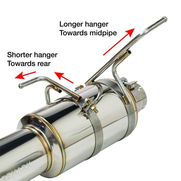 Remark R1 Cat Back Stainless Steel Muffler - 2022-2024 Subaru WRX